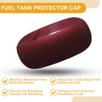 Fuel Tank Door Cap for Mercedes-Benz E200 (2017–2023) Clip Type No.A2056304404 Zircon Red