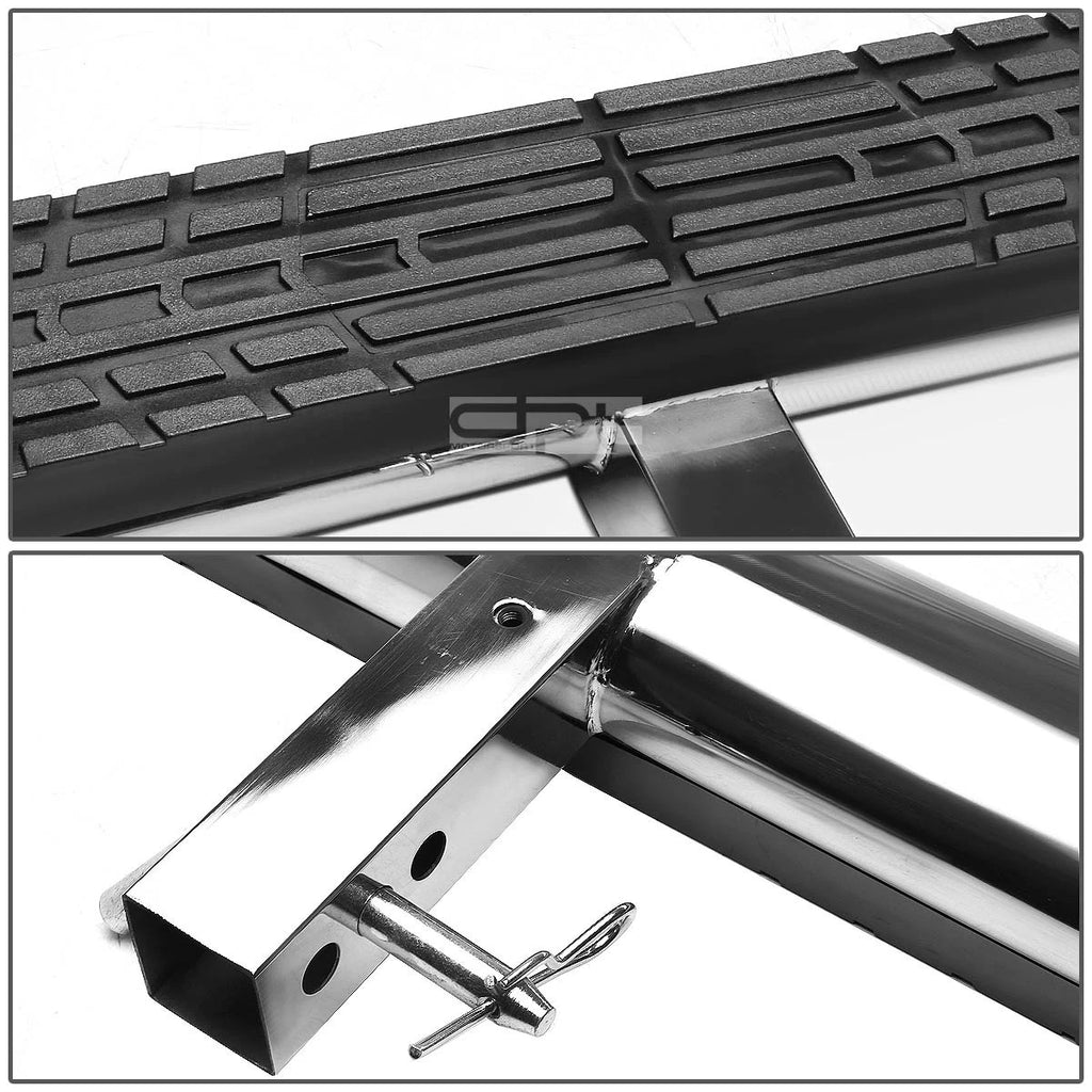 2" Receiver Chrome Steel Trailer Towing Step Bar for Universal Fit (37"x 4")