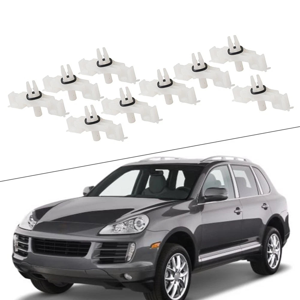 10x Door Sill Rail Scuff Plate Clips for Porsche Cayenne (2003–2010)