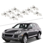 10x Door Sill Rail Scuff Plate Clips for Porsche Cayenne (2003–2010)