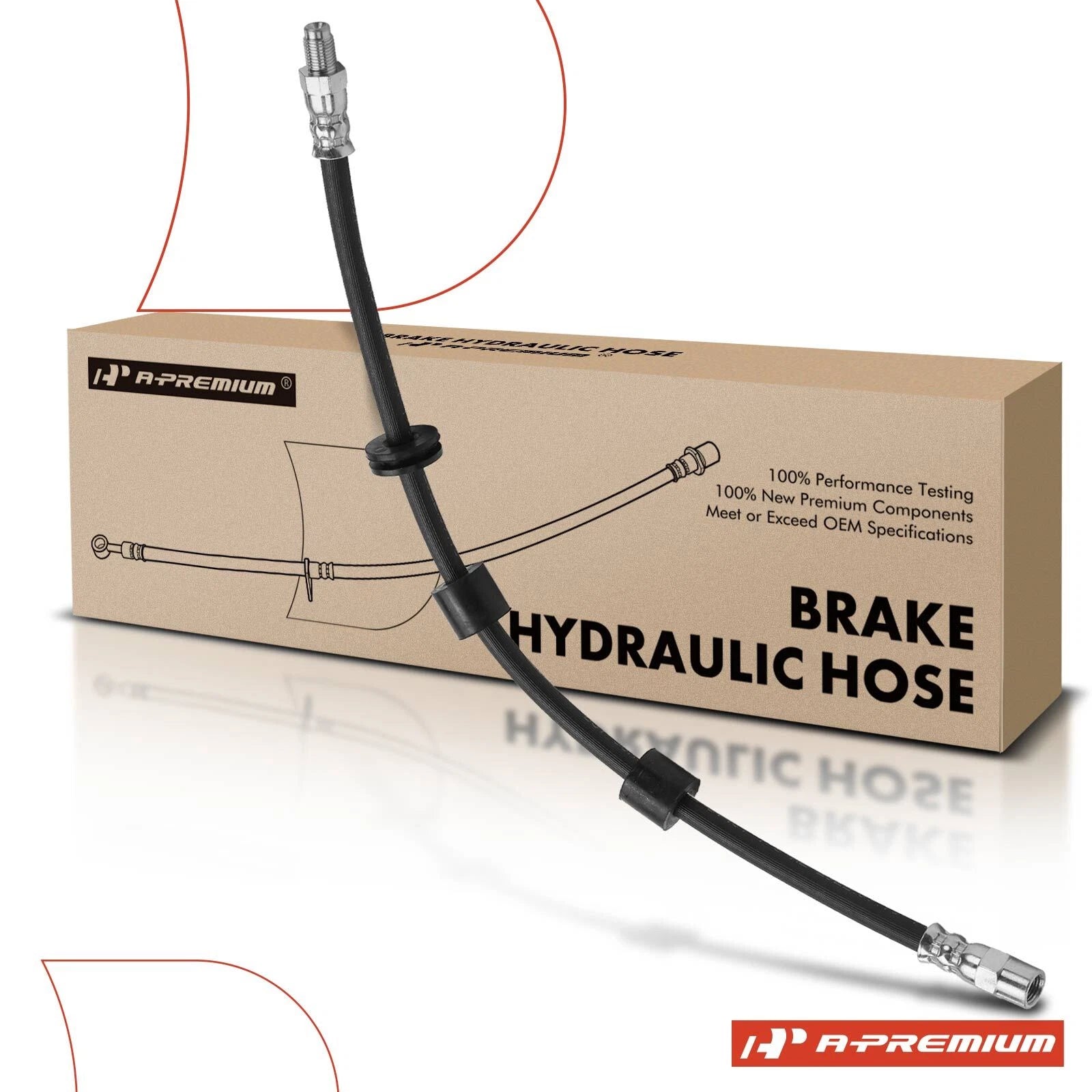 Front Brake Hydraulic Hose for BMW 525i 535i 735i 740iL M5 (1989–1995)