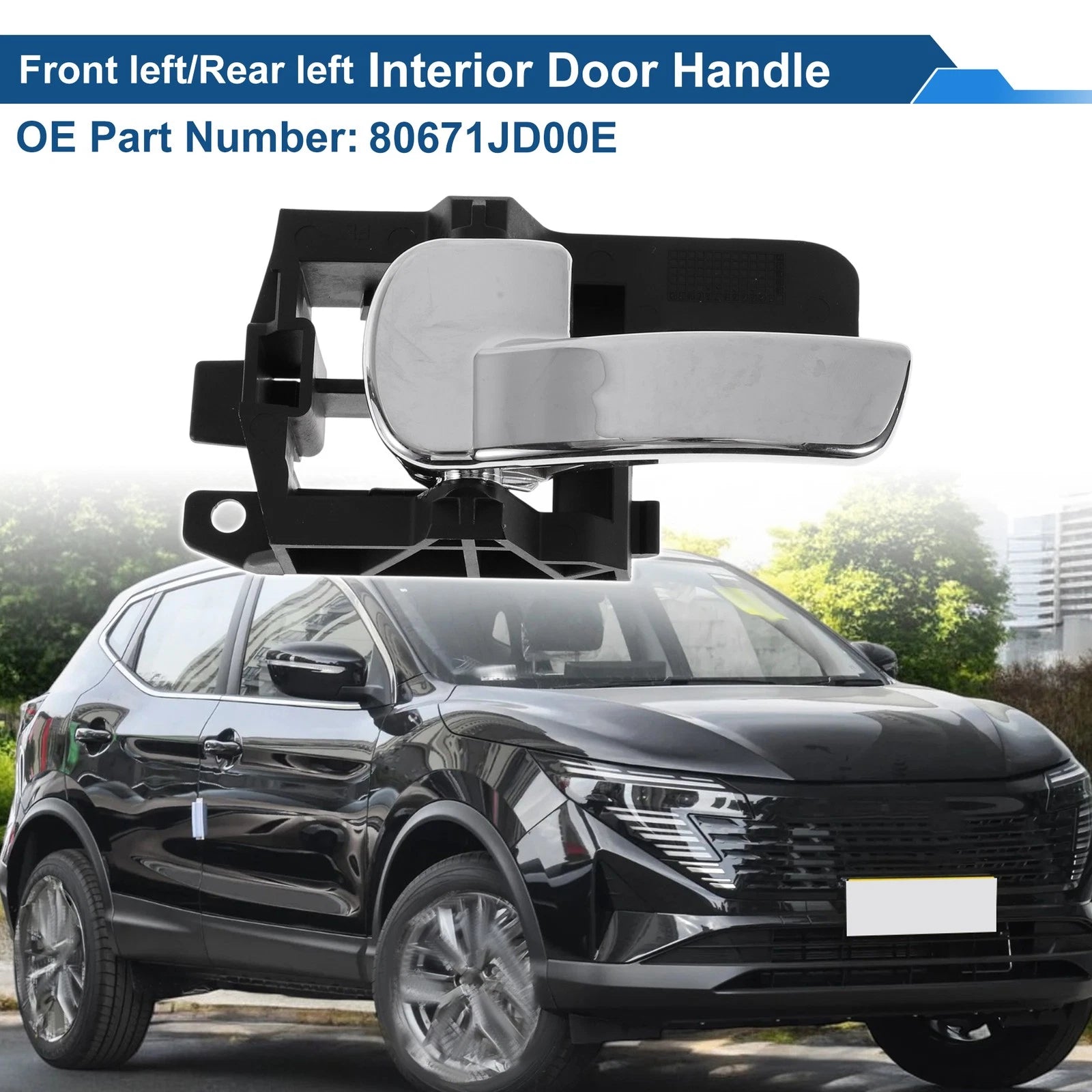 Front Passenger Side Interior Door Handle for Nissan Qashqai J10 (2007–2013) No. 80671JD00E
