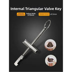 Triangle Wrench Tool for Water Meter Valve (Kitchen Plumbing)