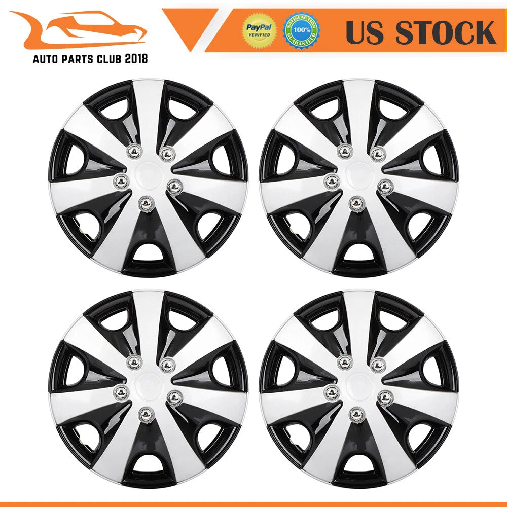 Set of 4 Wheel Covers for 15" Rims (Universal Fit)