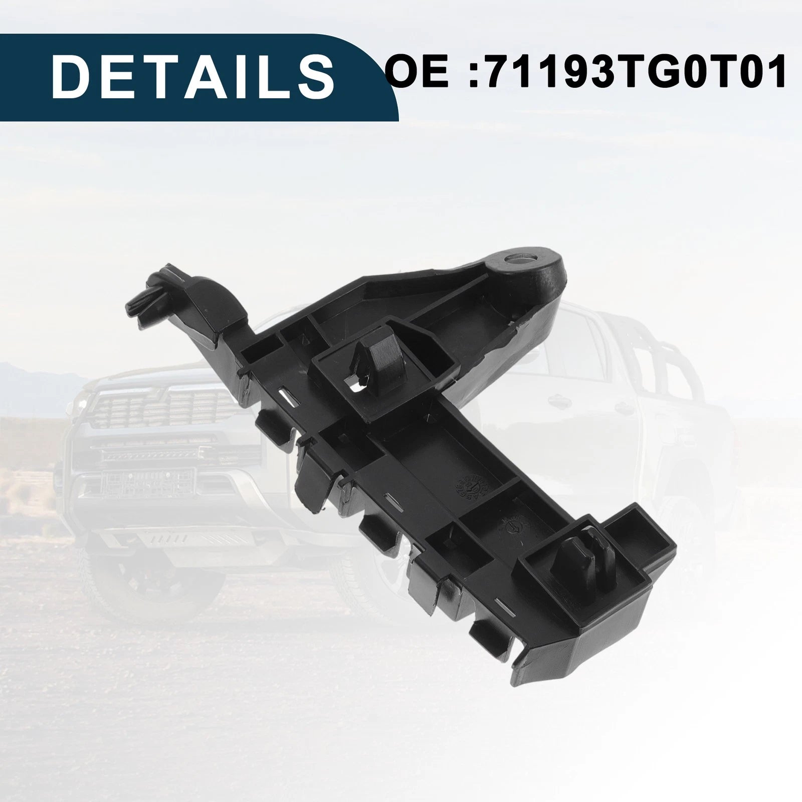 1pc Right Front Bumper Retainer Bracket No. 71193TG0T01 for Honda Jazz (2008–2014)