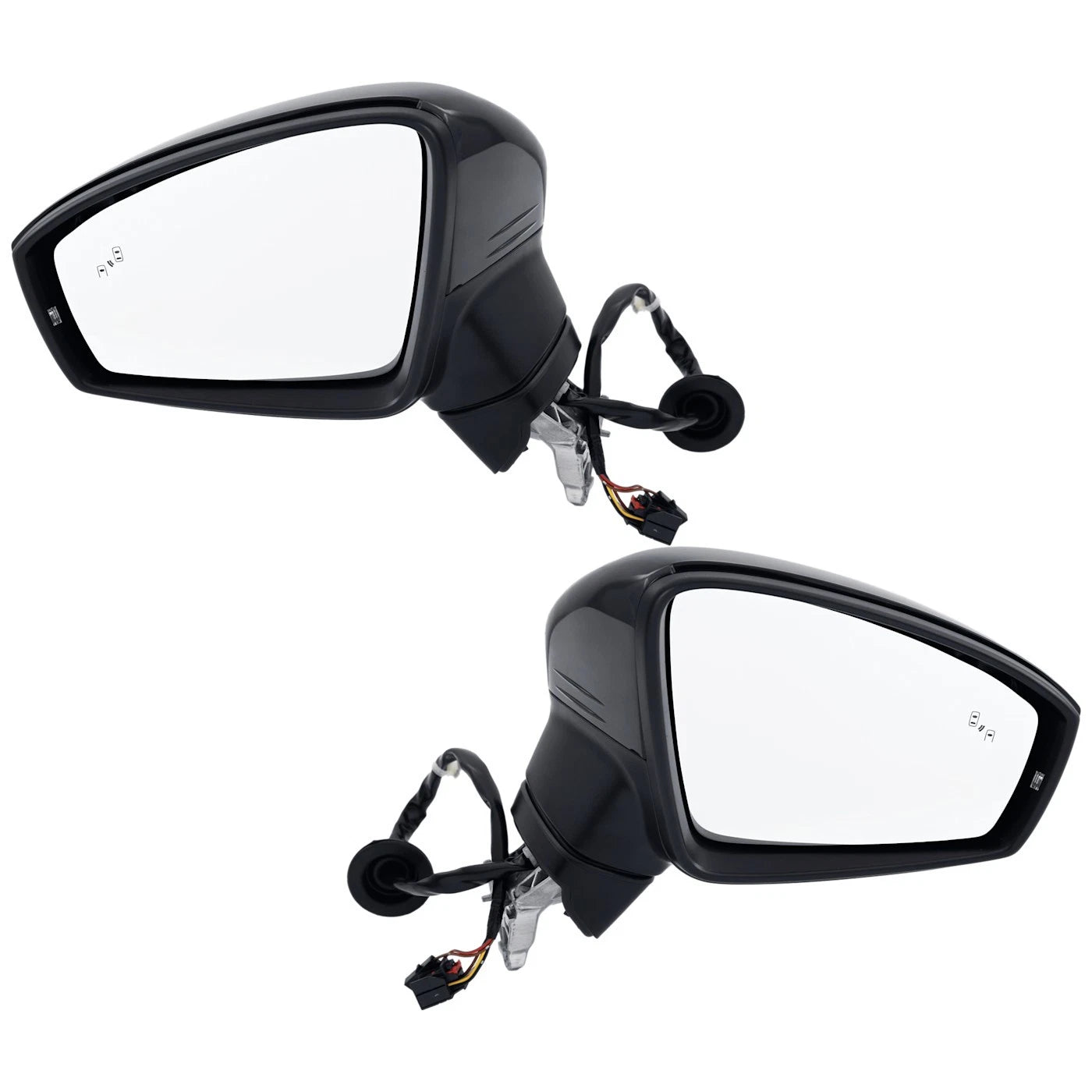 Set of 2 Heated Mirrors for VW Tiguan