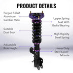 Coilovers Shock Suspension Struts for Nissan Sentra (2013–2019) Adjustable Height