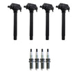 Set of 4 NGK Ignition Coils & Platinum Spark Plugs for Dodge Dart (2013–2016)