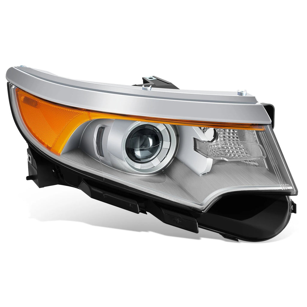 OE Style Chrome Amber Projector Headlight for Ford Edge (2011–2014)