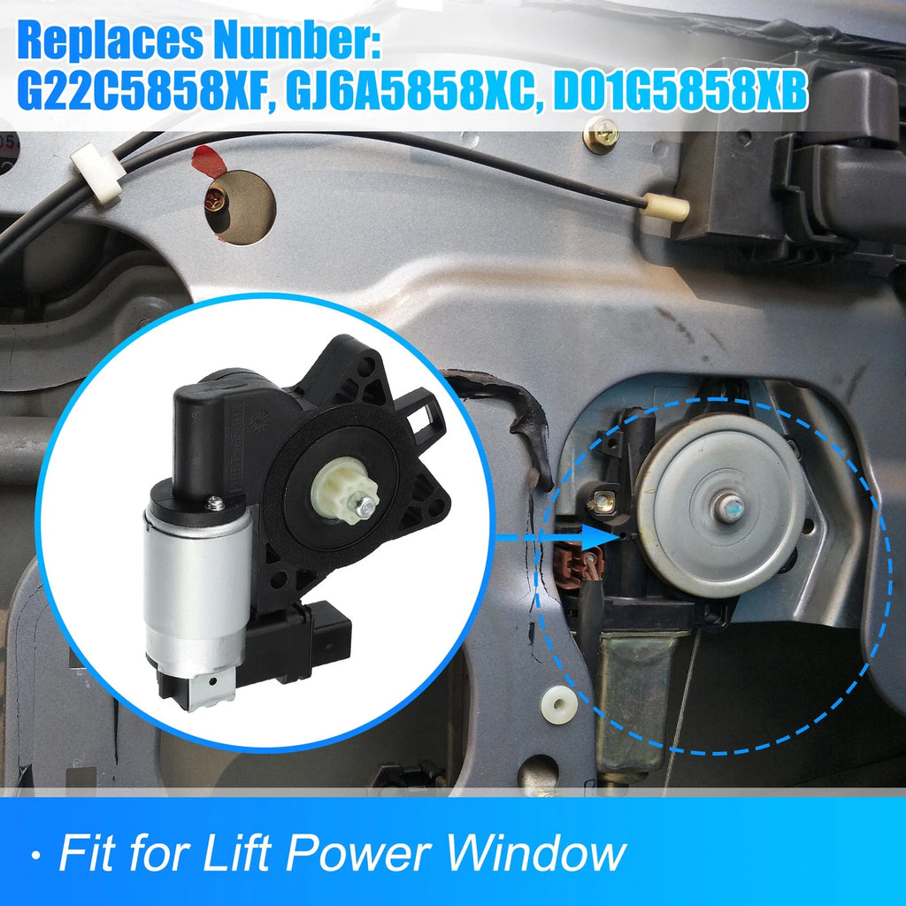 Power Window Lift Motor G22C5858XF for Mazda 3 (2004–2009), Mazda 5 (2012–2014)