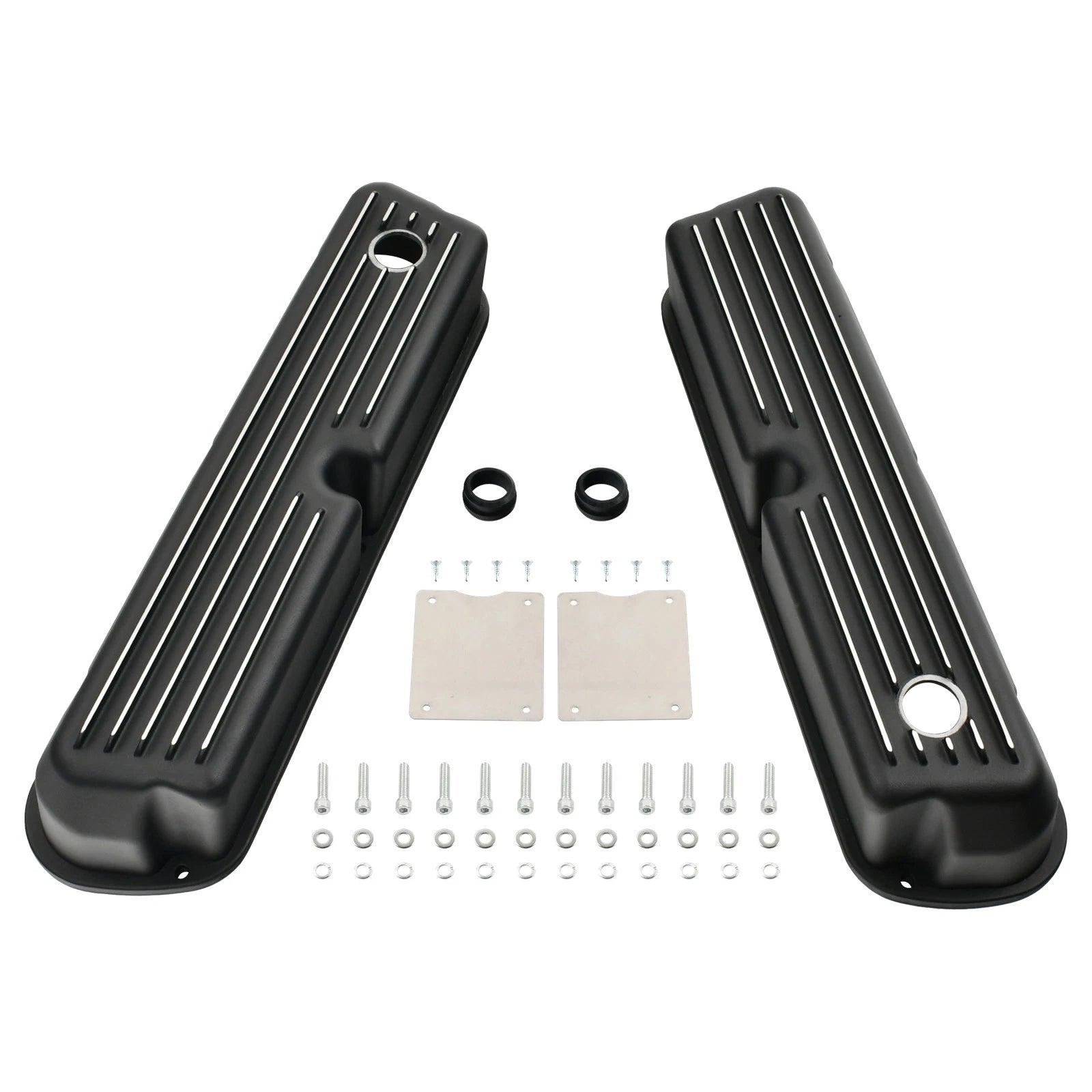 Full Finned Tall Aluminum Valve Covers for Small Block Ford 302 351W