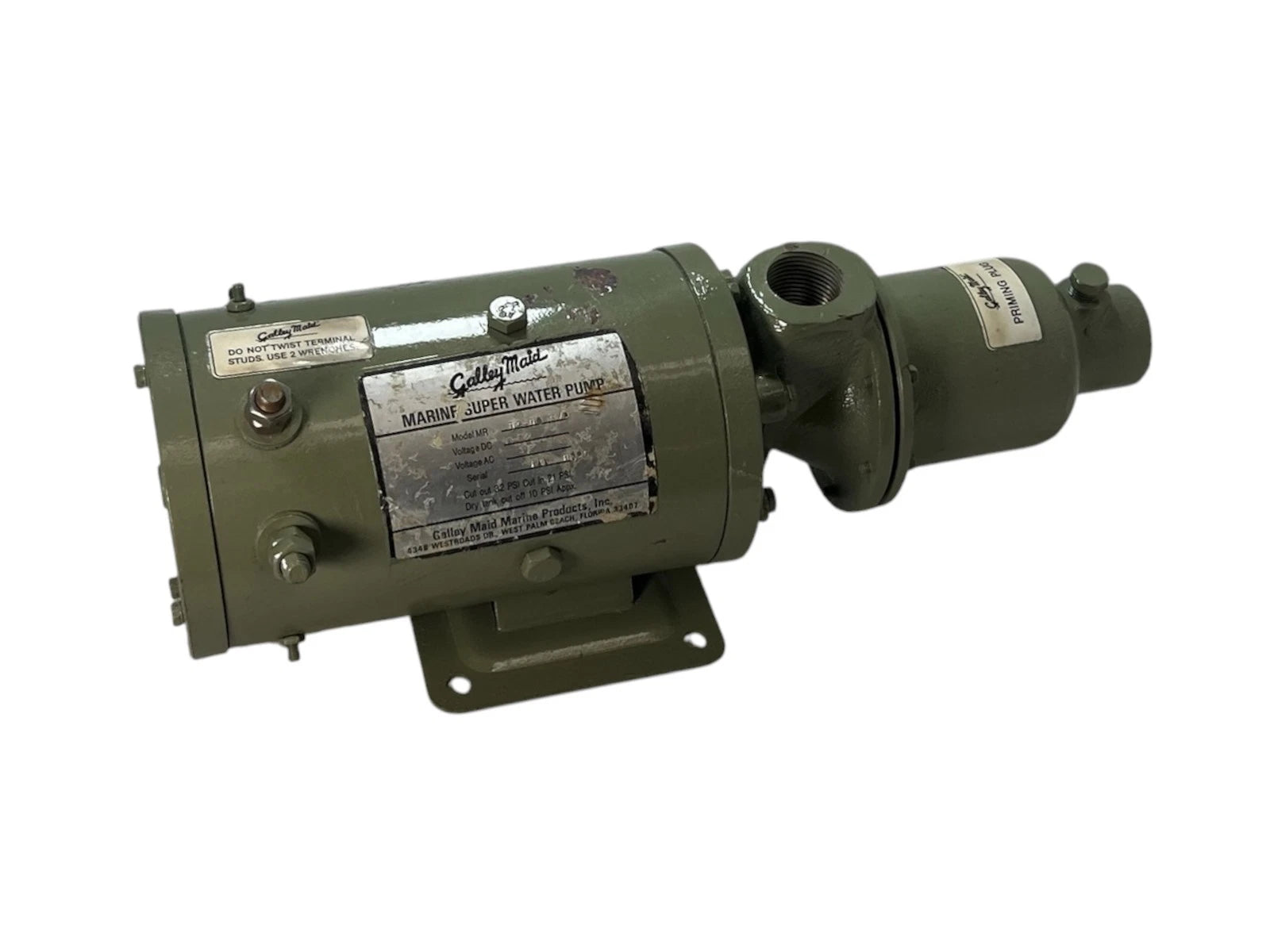 Galley Maid Water Pressure System Pump 10 GPM 12V MR Series for Marine (Rebuilt)