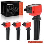 Set of 4 Red Ignition Coils for Ford Explorer (2012–2019)