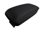 Leather Console Lid Armrest Cover for Toyota Corolla (2014–2019) Blue Stitch