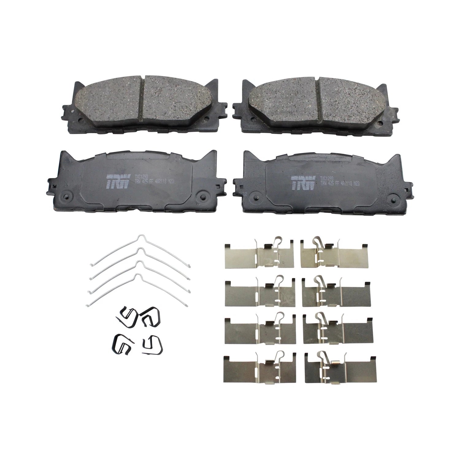 Front Rotors & TRW Pro Ceramic Disc Brake Pads Kit for Avalon Camry ES350 (2005–2020)