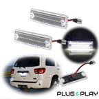 2X Bright White 6000K LED License Plate Lights for Toyota 4Runner