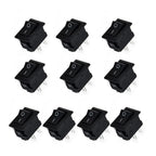 Set of 10 On/Off Rocker Switches for Truck/Boat 12V SPST 16A
