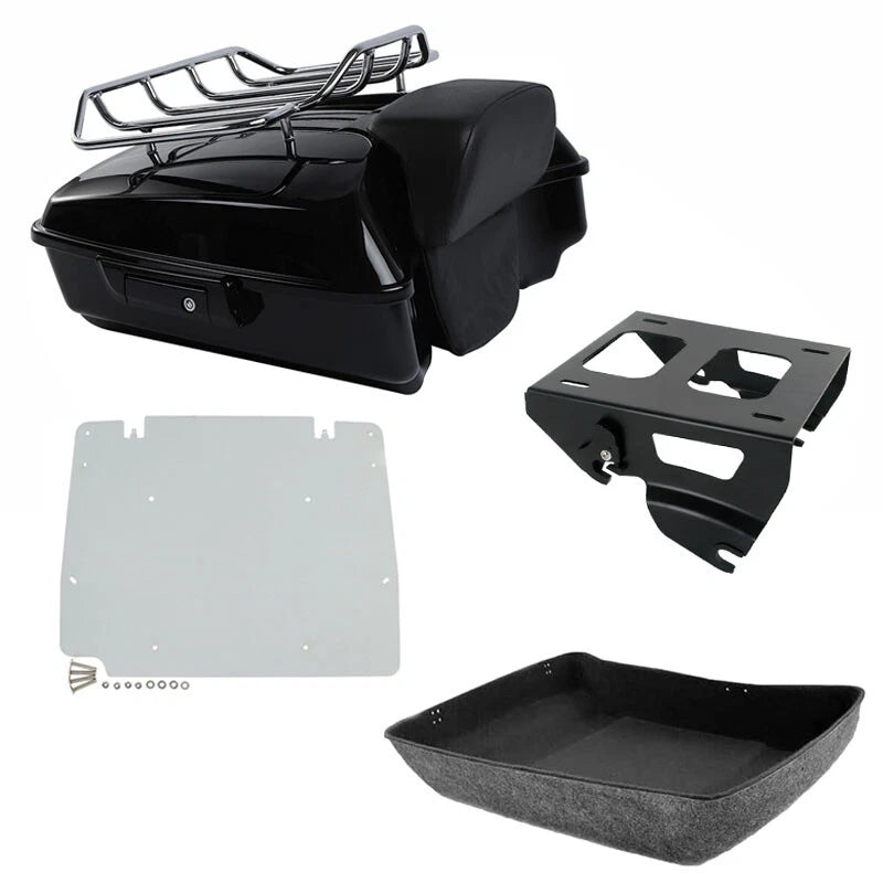 Chopped Trunk Backrest Rack for Harley Street Road Glide (2014–2026)
