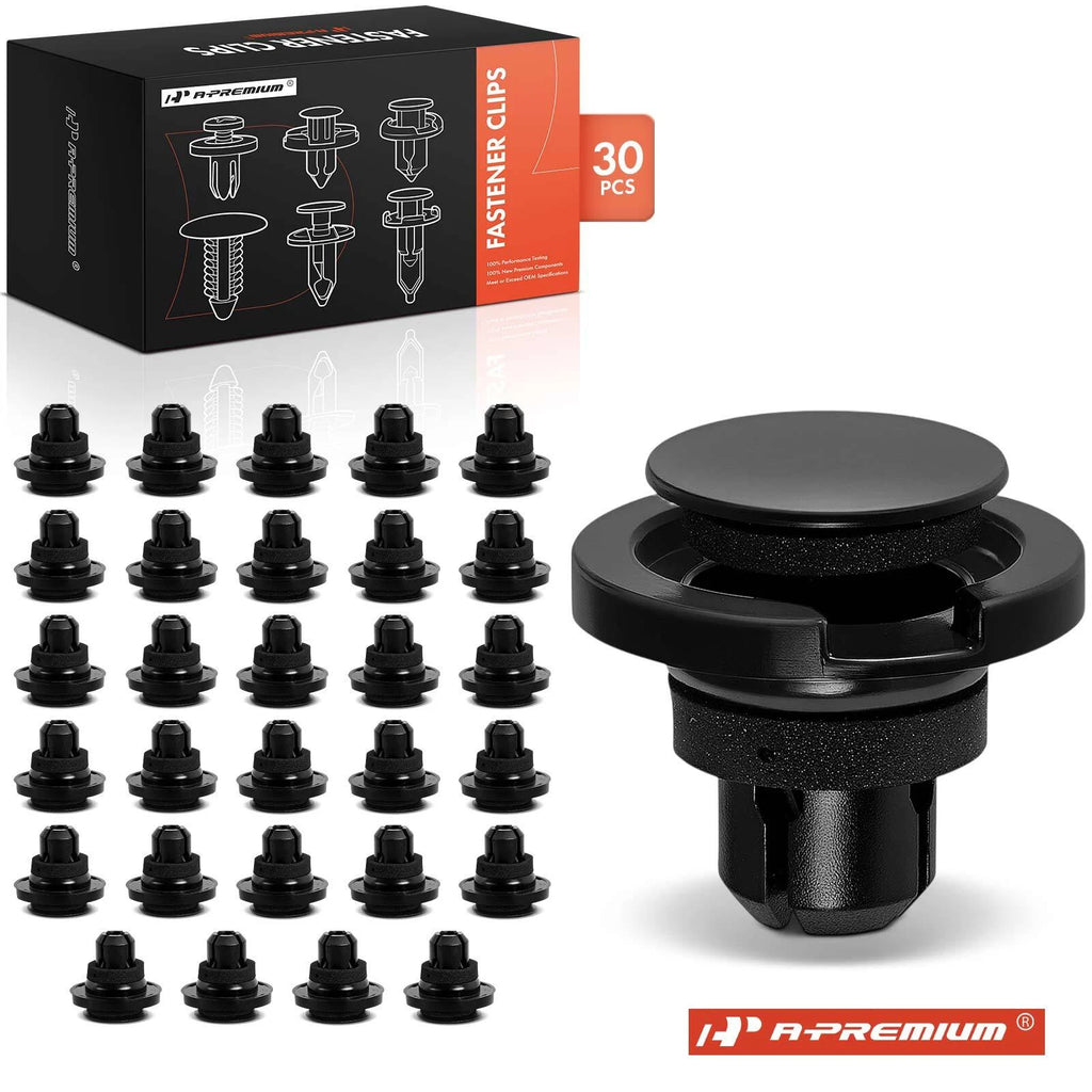 30Pcs Nylon Rocker Moulding Retainer Clips for Subaru 