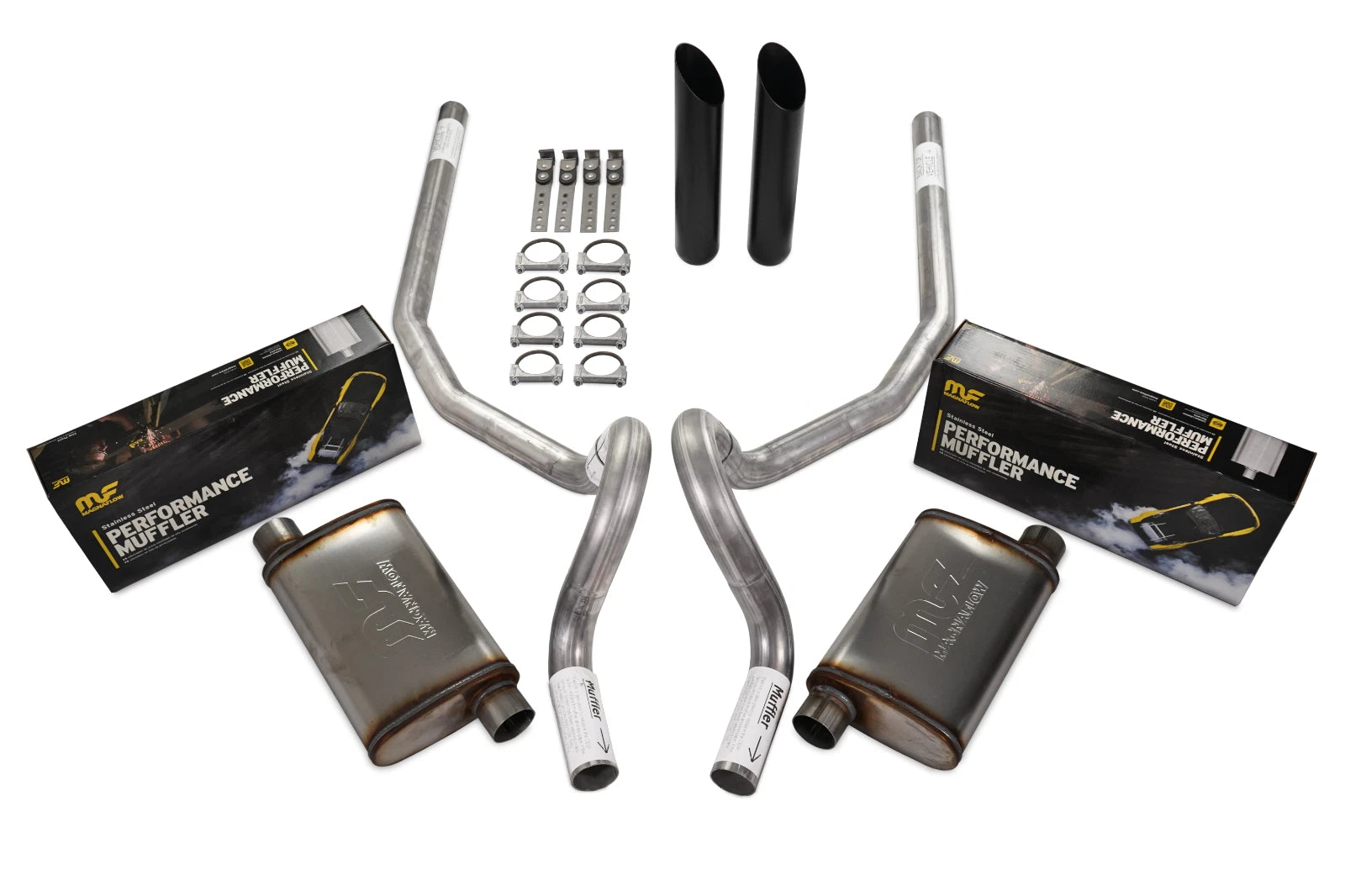 Dual Exhaust Kit for GM G Body (1978–1988) - 2.5" Stainless Rear Exit
