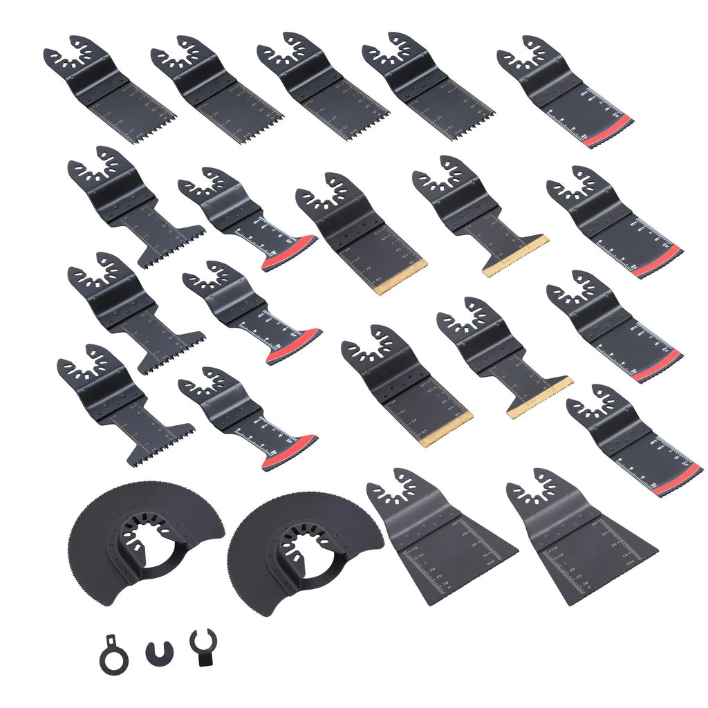 25PCS Titanium Oscillating Tool Blades for Universal Use