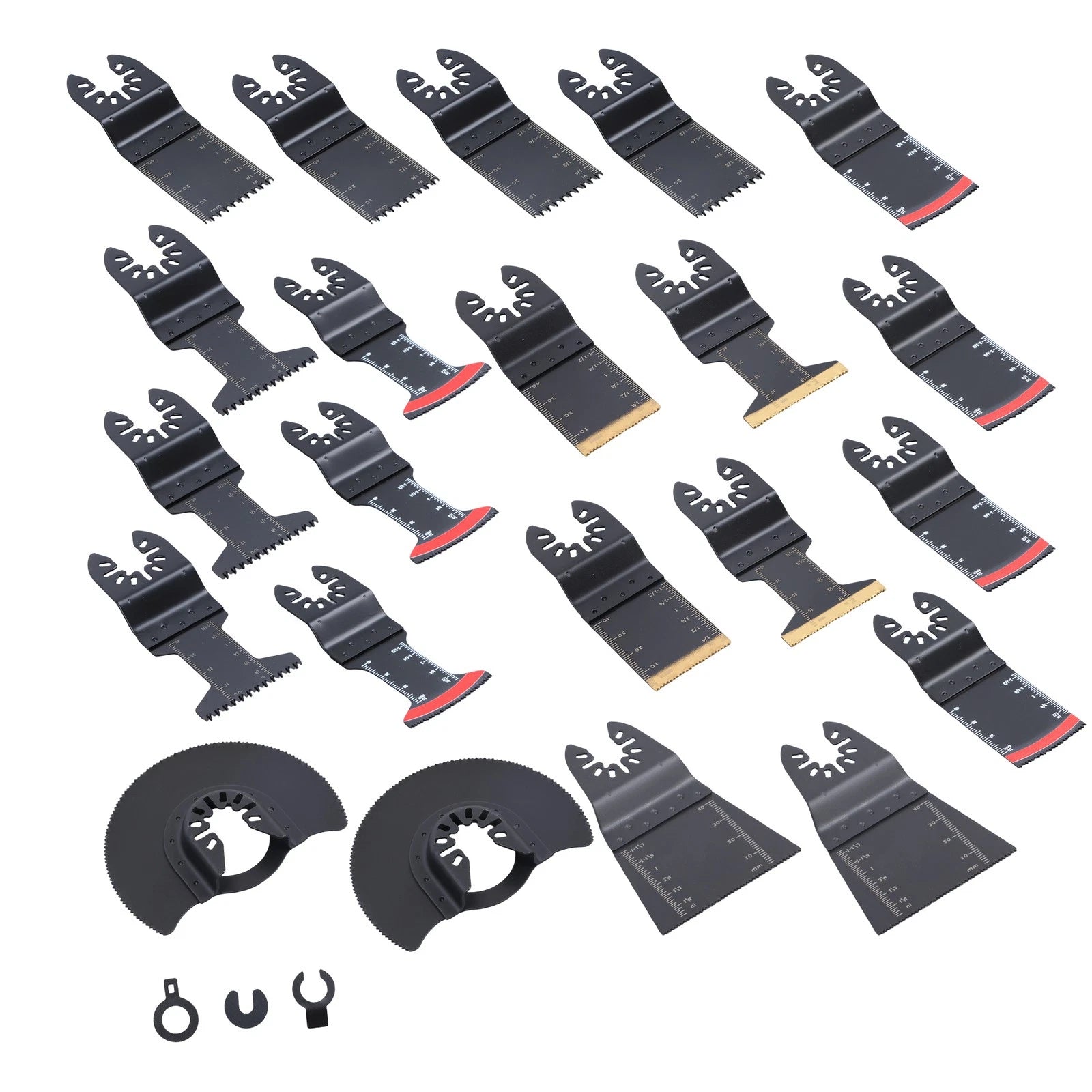 25PCS Titanium Oscillating Tool Blades for Universal Use