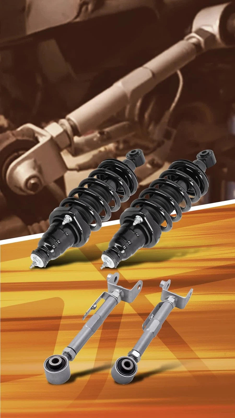 2X Adjustable Rear Camber Control Arms Kit for Honda Element (2003–2011)