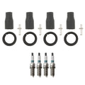 Set of 4 Denso Iridium Power Plugs & NGK Ignition Coil Boots for Kia Sorento