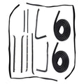 Door Seal Set for GMC C15/K15 Truck (1973–1980) 1AWSX00503