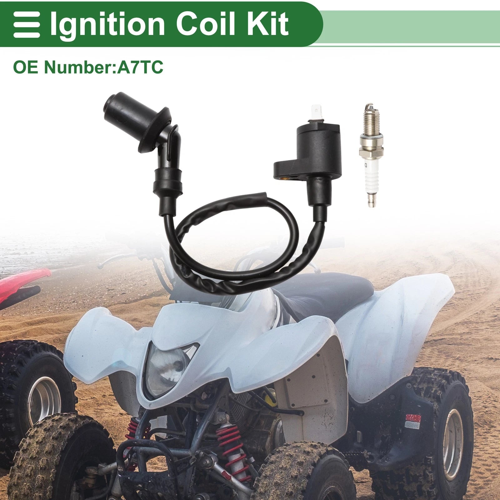 Set of 1 Ignition Coil for Honda CRF50F (2004–2013) No.A7TC