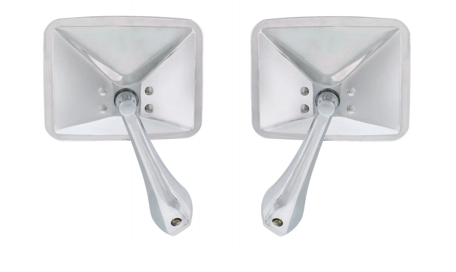 Outside Rearview Door Mirrors Chrome Pair for 1970–1972 Chevy Truck