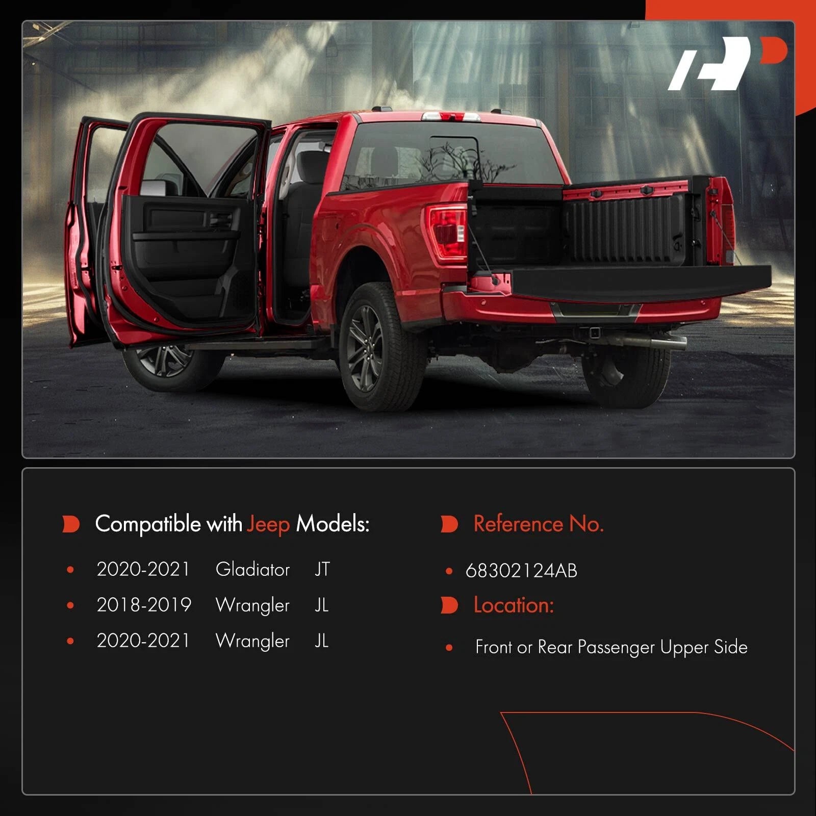 Door Hinge for Jeep Wrangler (2018-2021)