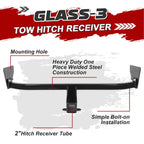 Class 3 Trailer Tow Hitch 2" Receiver for Mitsubishi Outlander (2022–2026)