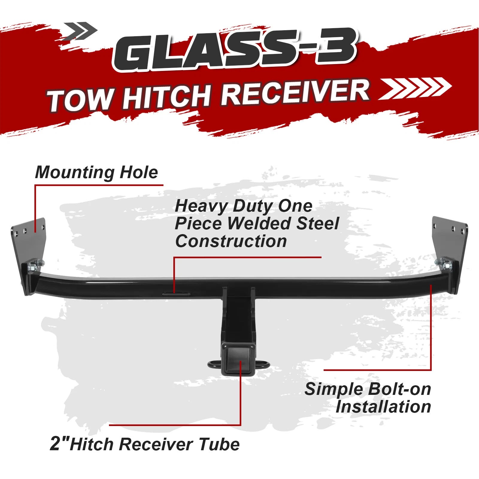 Class 3 Trailer Tow Hitch 2" Receiver for Mitsubishi Outlander (2022–2026)