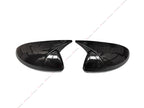 Add-on Horn Style Side Mirror Cover Caps for Nissan Sentra (2024–2024) Glossy Black