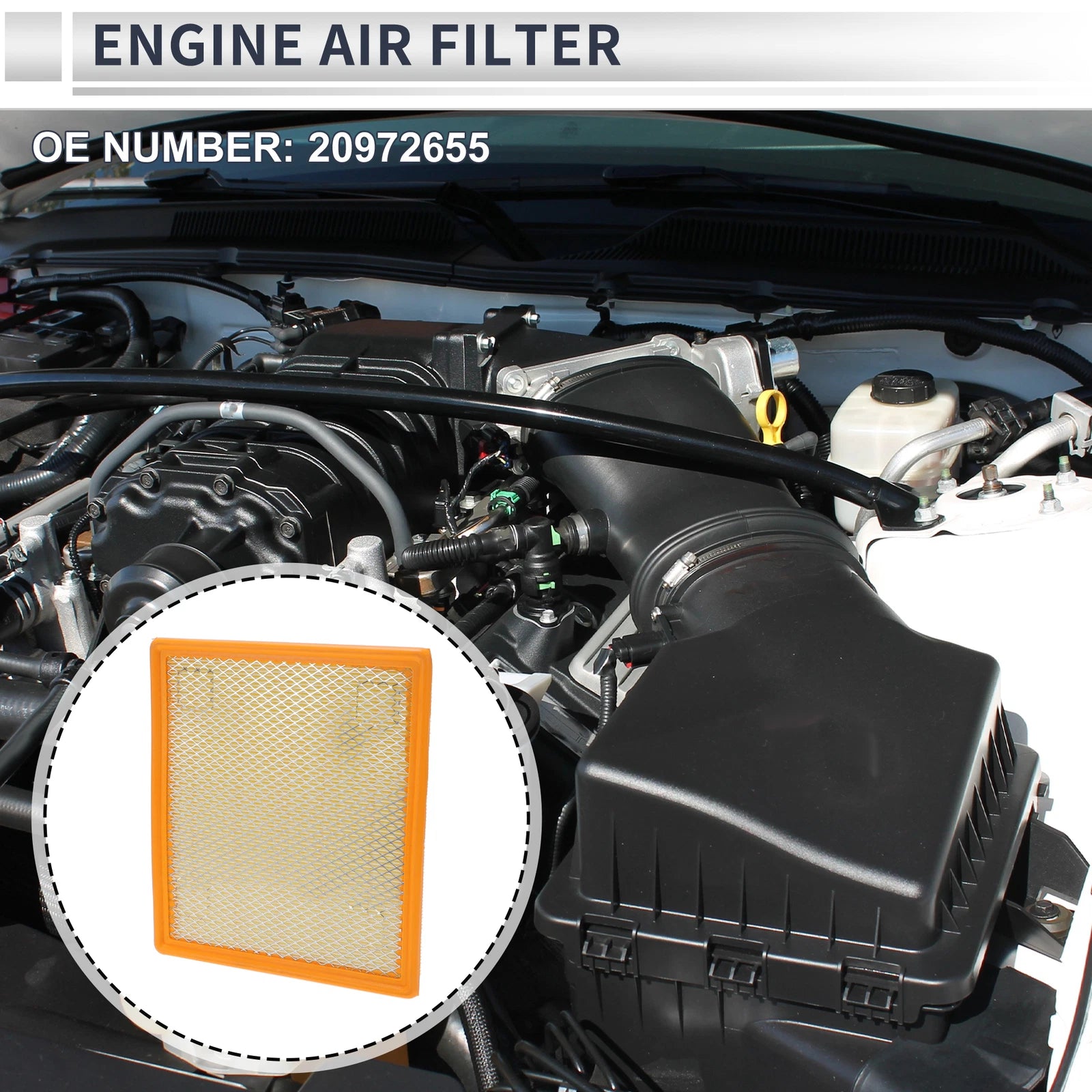 Air Filter No. 20972655 for Chevrolet Malibu 2.0L (2013–2015)