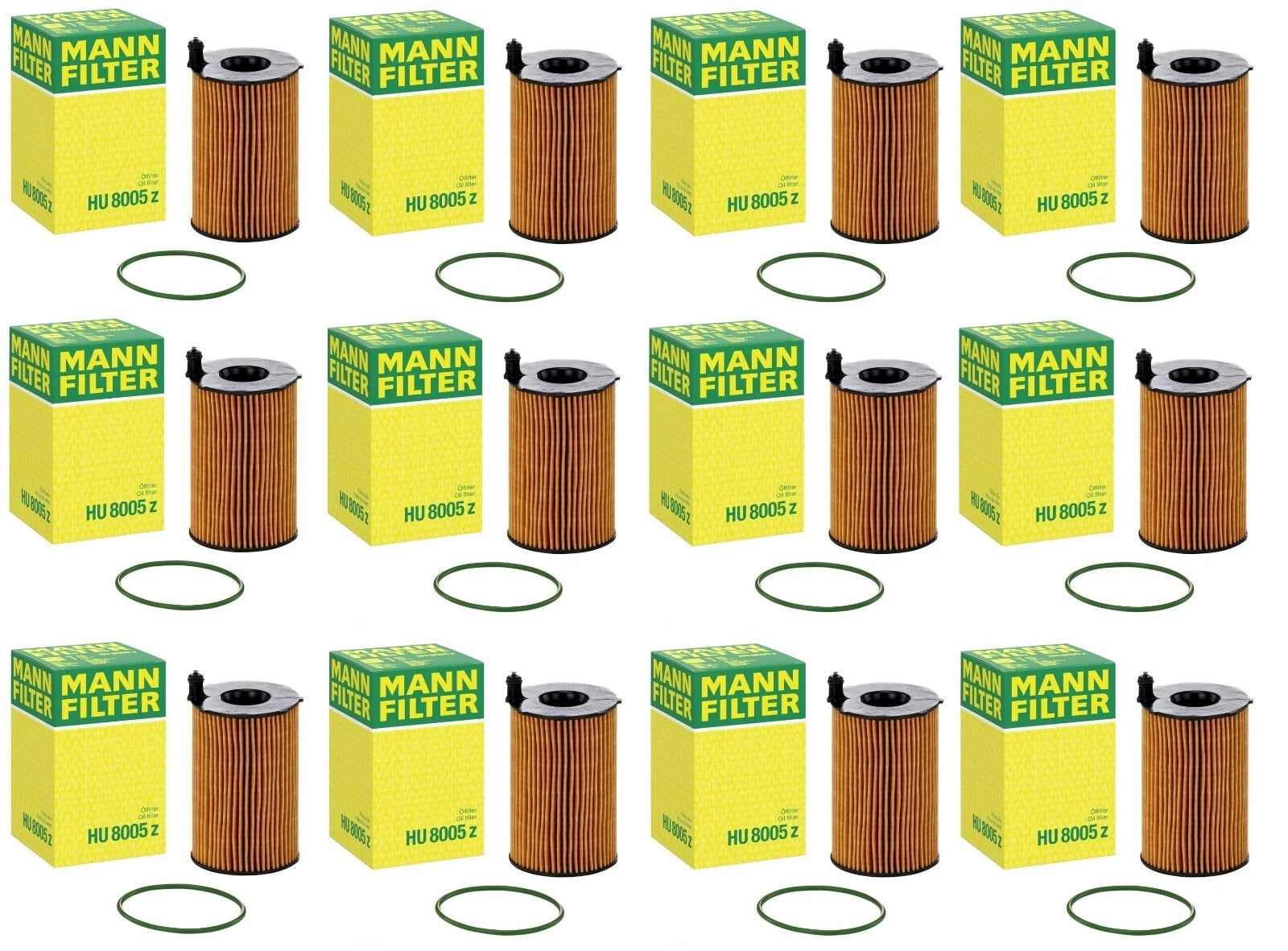 Set of 12 Engine Oil Filters for Audi Q5 Q7 Porsche Cayenne VW Touareg