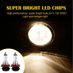 LED Fog Lights for Nissan Altima (2007–2017) Clear Lens Replacement