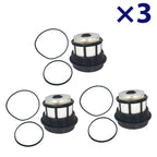 3X Fuel Filters + Caps for Ford F & E Series 7.3L Powerstroke Diesel (1998–2003)