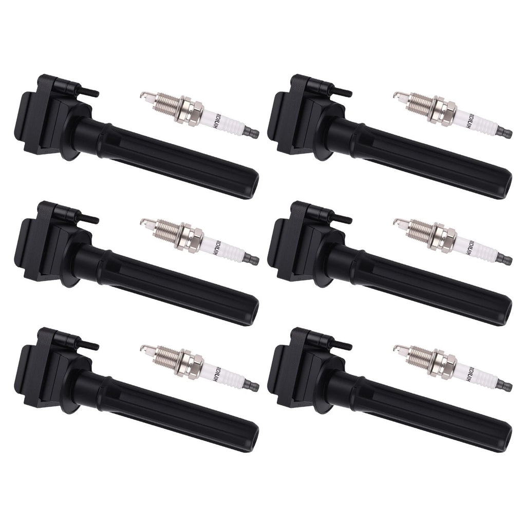 6X Ignition Coil + Spark Plug for Chrysler 300/300M/Concorde 3.5L V6 (1999–2005)