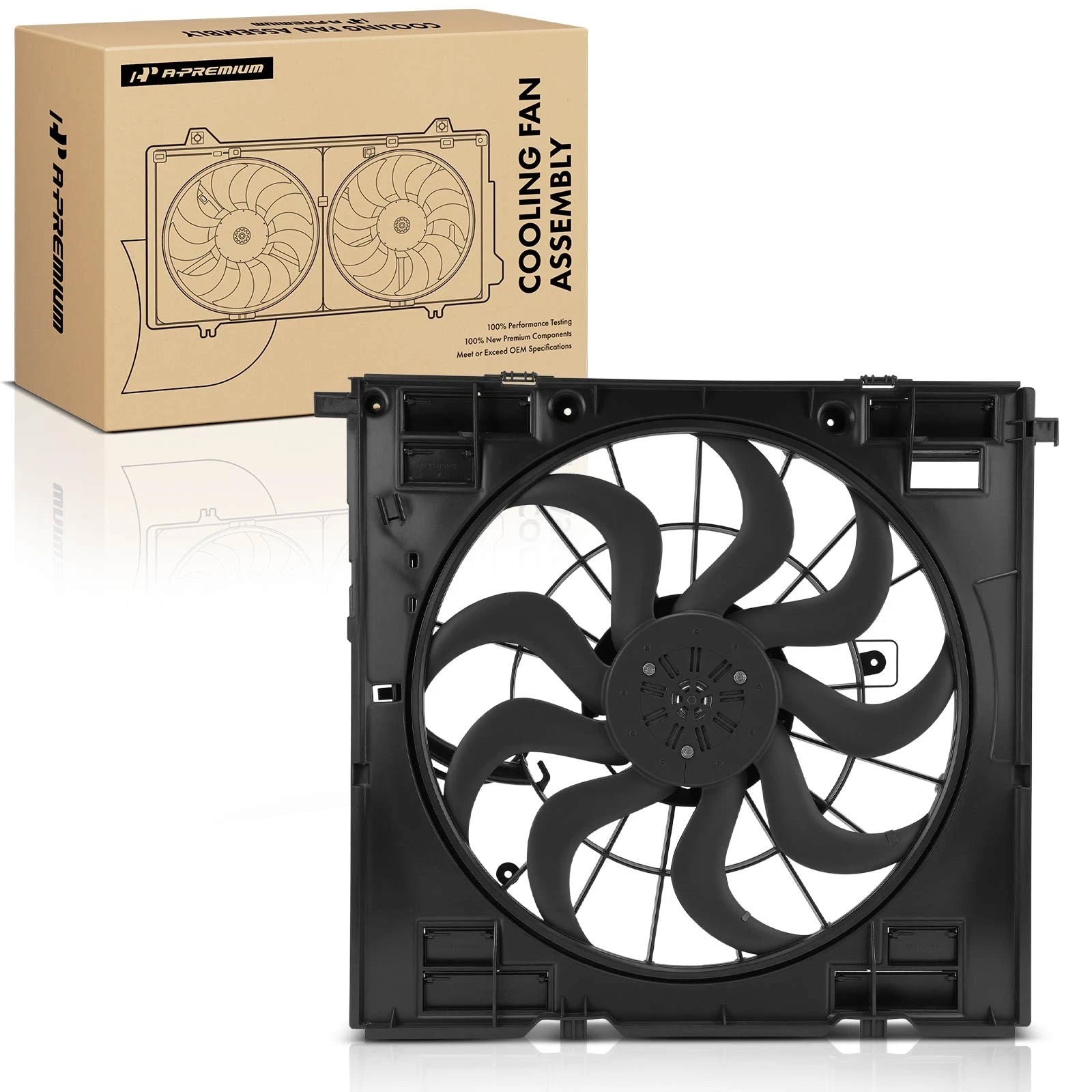 Cooling Fan Assembly with Shroud for BMW X3 X4 (2018–2024)