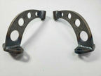 Headlight Stands with Black Dietz Buckets for Custom Steel Frame Mount (Pair)