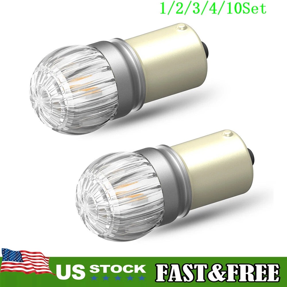 Set of 2 Amber LED Rear Turn Signal Light Bulbs for Make Model