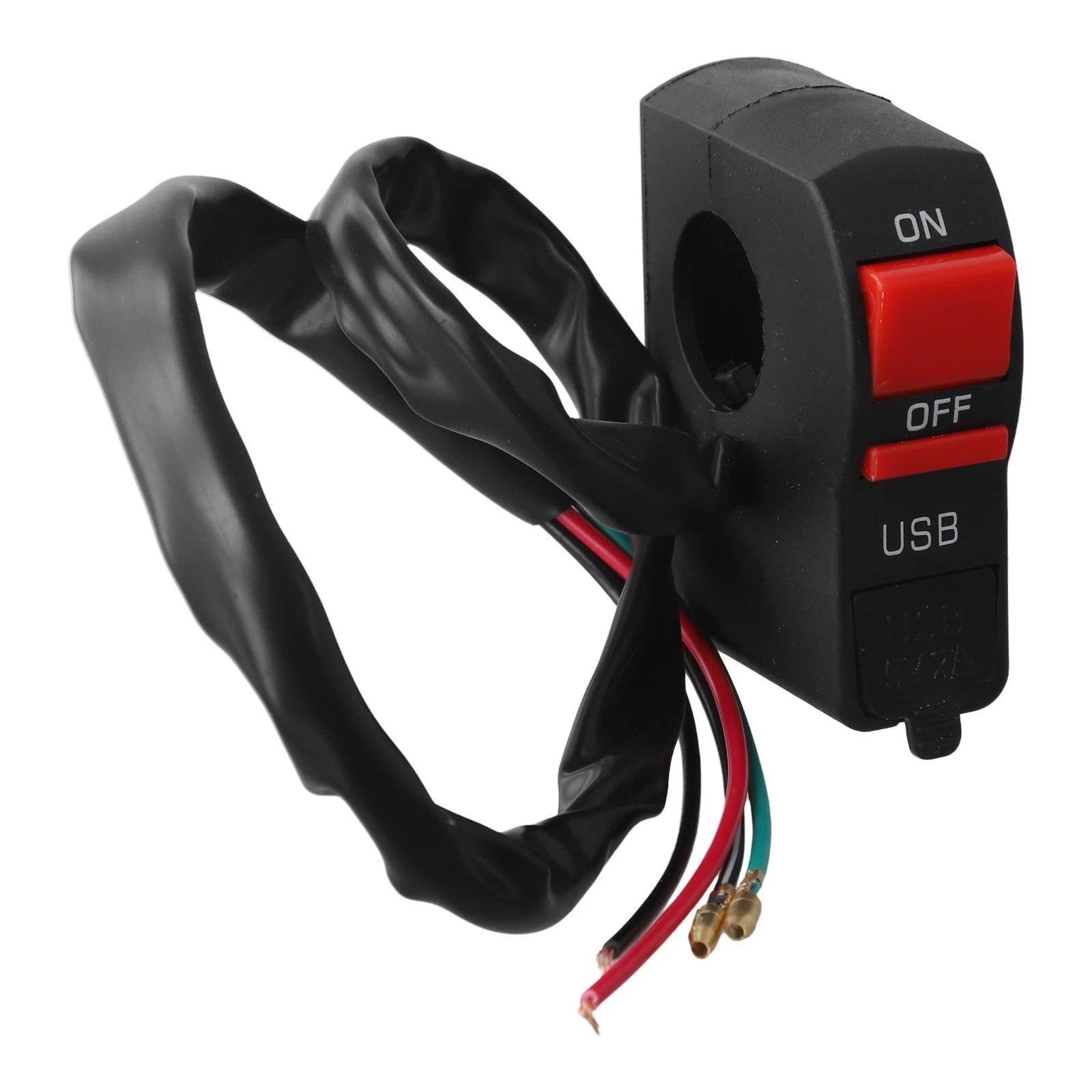 12V Waterproof Charger Switch for Motorcycles and ATVs (USB Output)