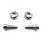 2Pcs Chrome License Plate Bolts Screws for Motorcycle Car