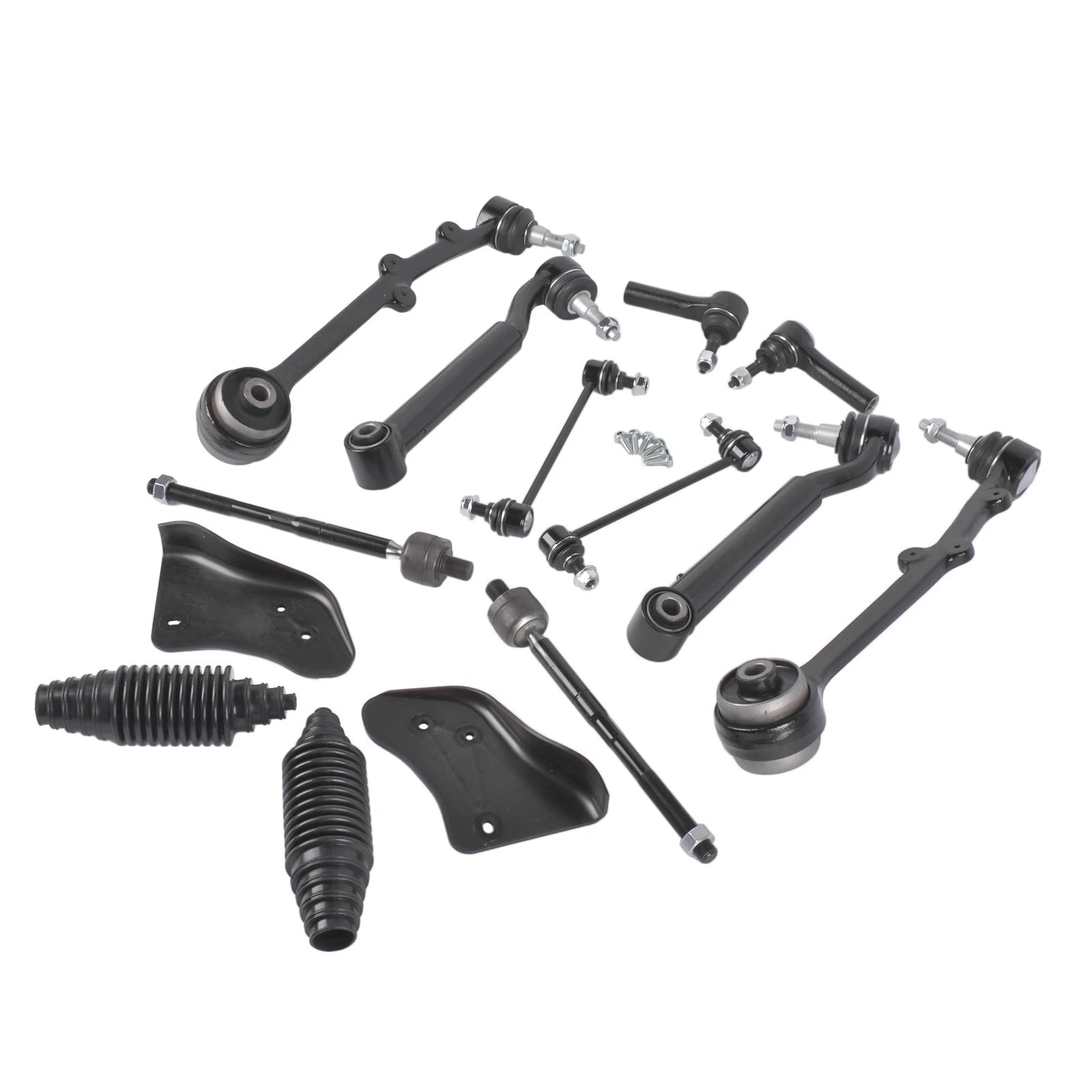 12x Front Lower Control Arm Sway Bar Tie Rods for Ford Mustang (2015–2019)