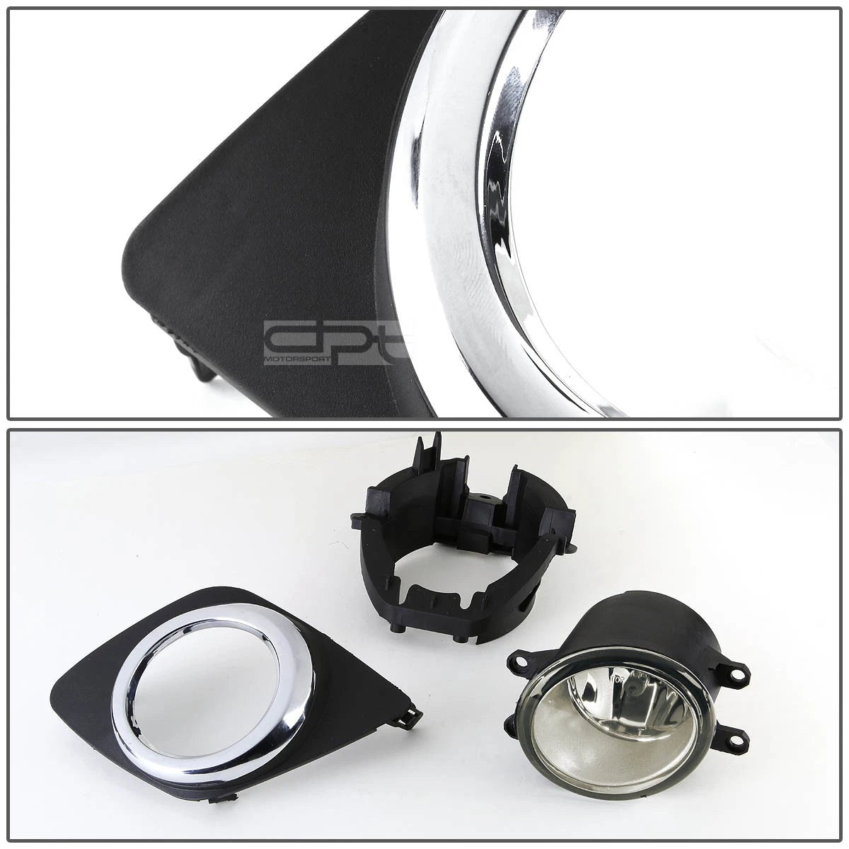 Set of 2 Fog Lights with Bezel & Switch for Toyota RAV4 (2009–2012)