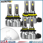 6X LED Headlight Combo for Make Model (YYYY–YYYY)