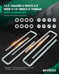 Leaf Springs for Chevy GMC Sierra (1988–2019) 2.5" Wide 12.5" Extended U-Bolts