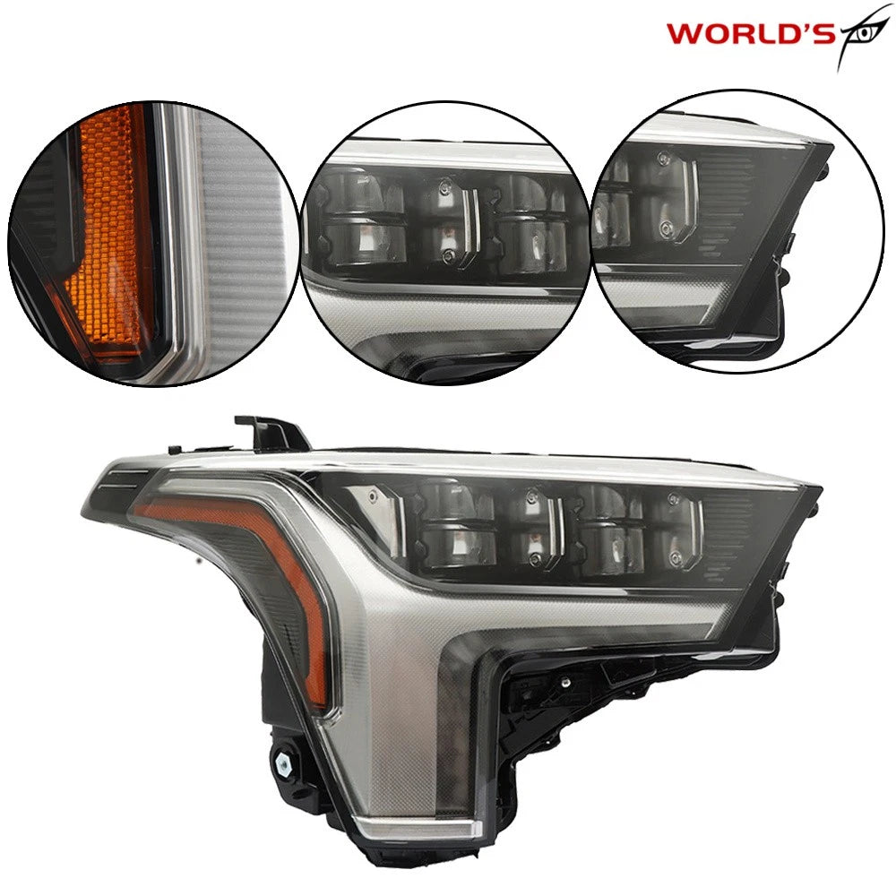 RH LED Headlight for Toyota Tundra (2022–2023) Black